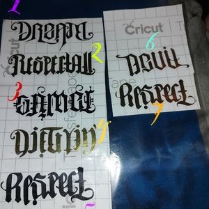 Ambigram Vinyl sticker